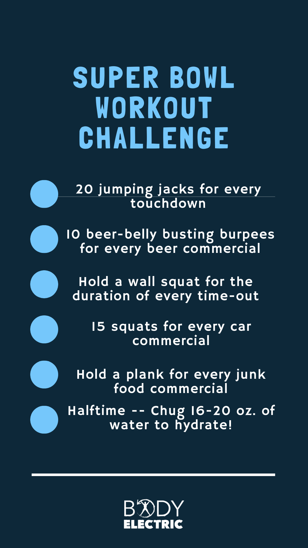 Super Bowl Workout Challenge, 2020 Edition, Online Fitness Coach